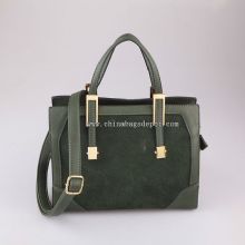 Leather Tote Bag with Long Shoulder Strap images