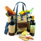 Foods cooler bag with utensils images