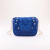 Metal chain stylish embroidery shoulder bags images