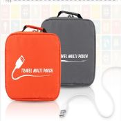 Novelty polyester fabric travel bag images
