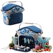 Picnic Cooler Basket for 4 Persons images