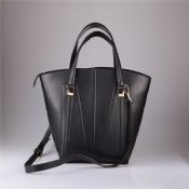 Tote fashion handbag with long strap images