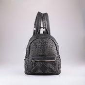 Weaving PU unisex studs designer backpack images