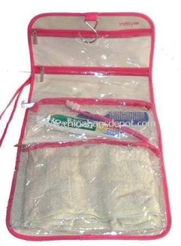 Cosmetic bag with hanger