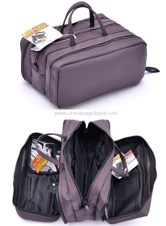 Foldable cosmetic bag