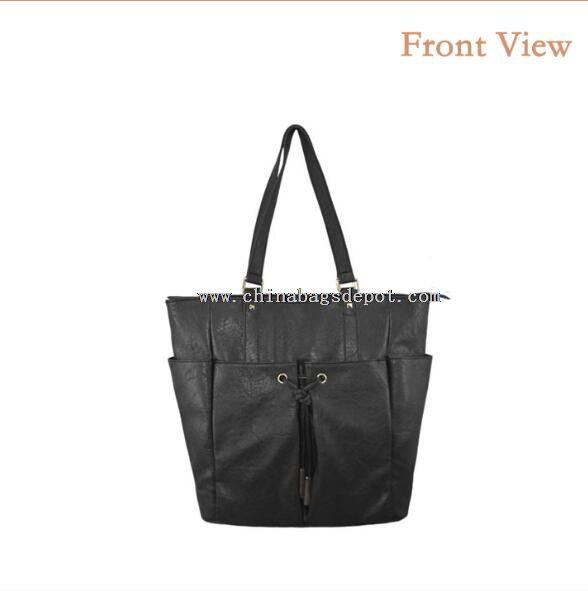 Black Shopping Handbag