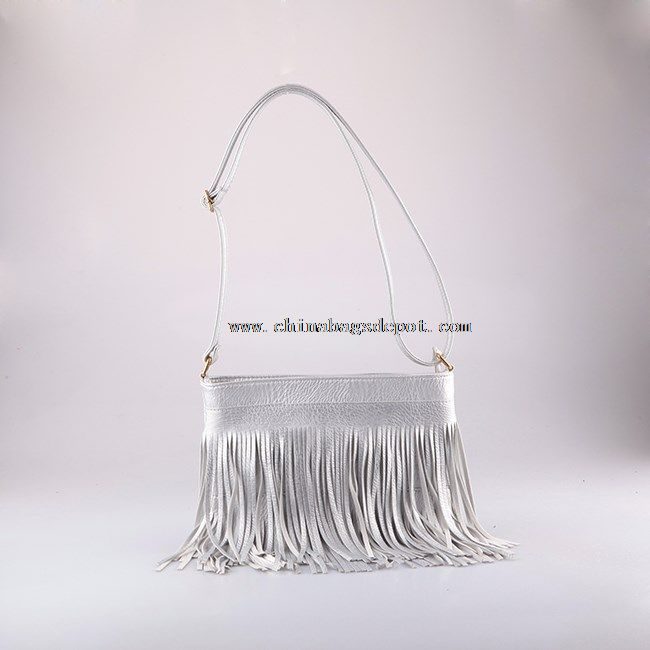 Designer tassel shoulder bag
