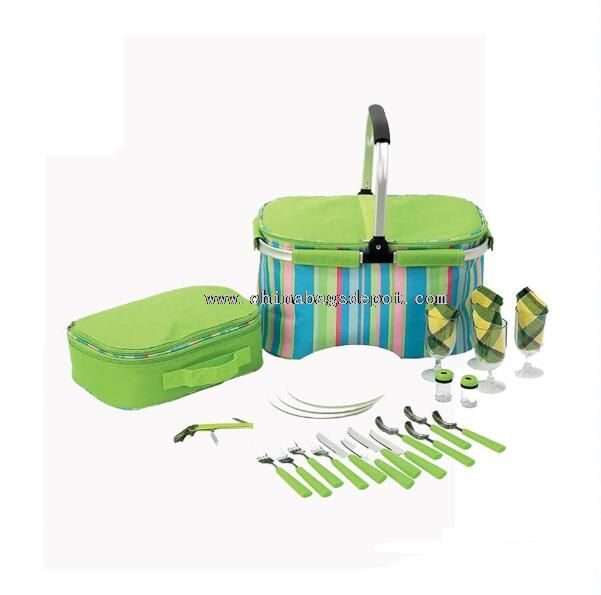 folding piknik bag satt for 4 personer