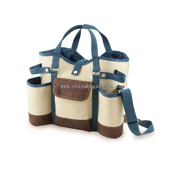 2 bottle use wine tote bag