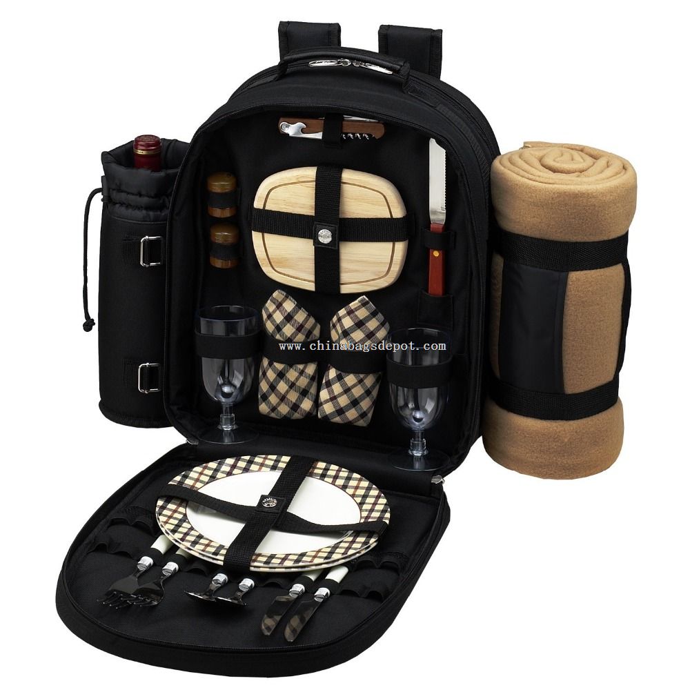 2 Person Picnic Backpack with Cooler
