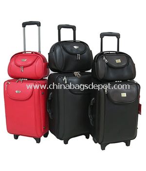 Leather luggage sets