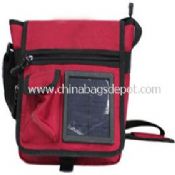 solar shoulder bag with mobile phone adaptor images