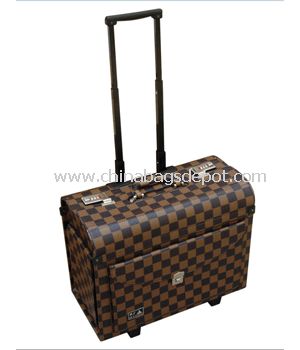 Leather Wheeled aviation case