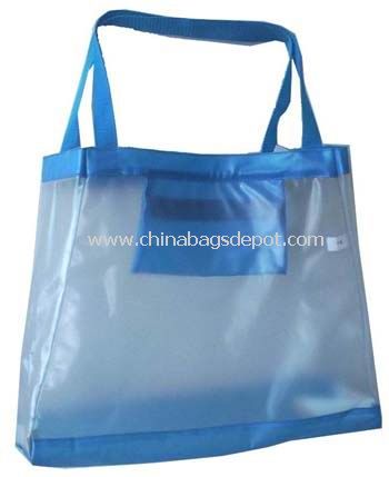 Frost transparent pvc Shopping taske