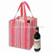 Printed fabric / Silver aluminum foil & PE Bottle cooler bag images