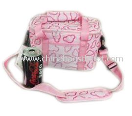 6 cans cooler bag with long belt