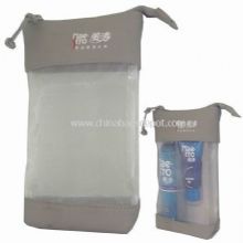 mesh & clear PVC cosmetic bag images