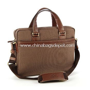 Sac ordinateur en cuir