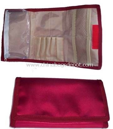 Satin cosmetic bag