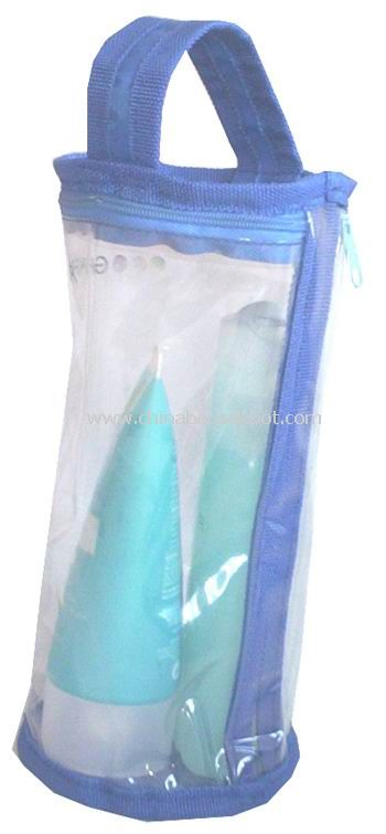 Bolso cosmético del PVC & 70D clara