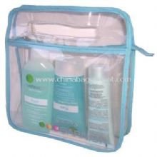 Mesh & clear PVC cosmetic bag images