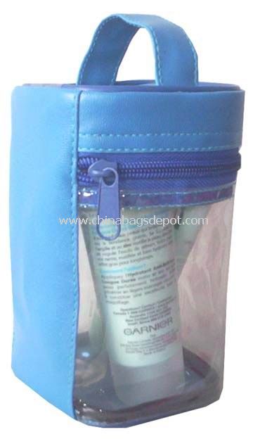 PVC y claro bolso cosmético del PVC
