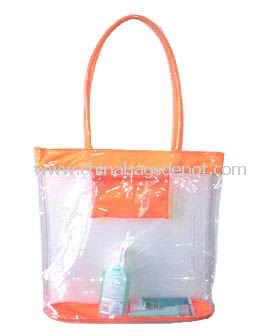 Saco de compra do PVC claro