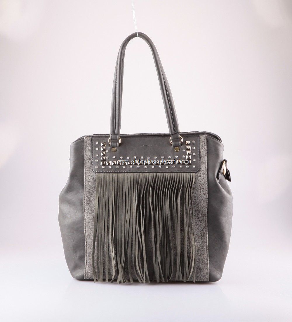 Big Shopping Bag With Fringe