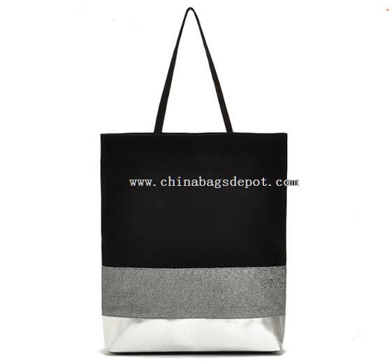 Canvas beach tote bag