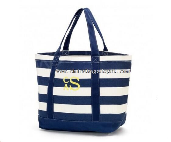 Canvas beach tote bag