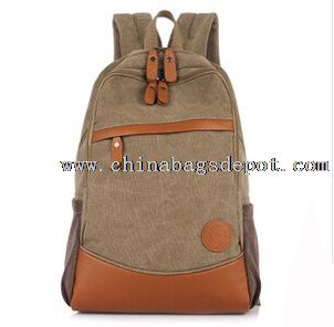 Canvas school backpack