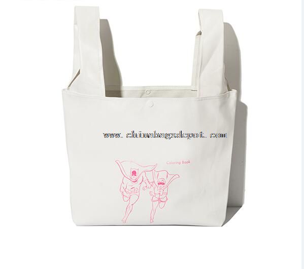 Canvas shopping tote bag