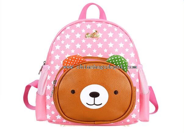 Children leather school bag