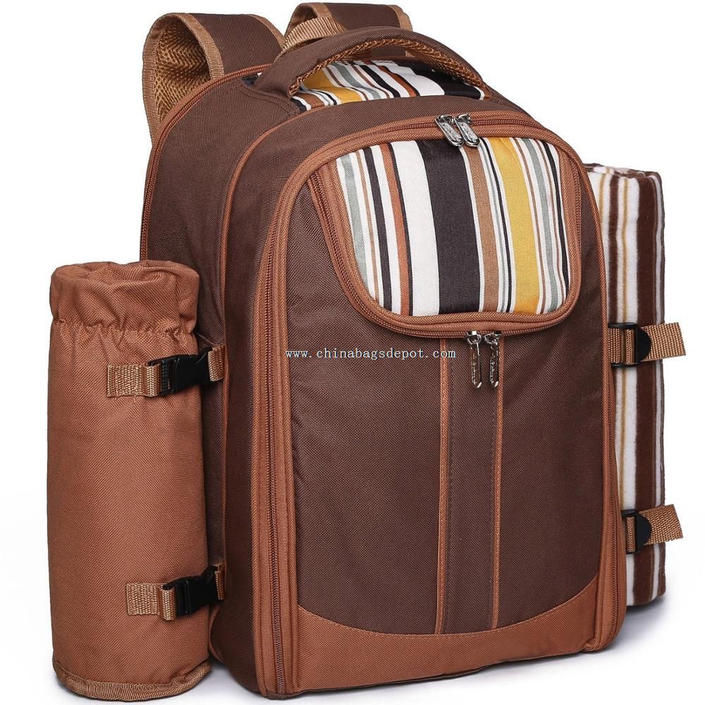 Cooler bag picnic backpack with blanket