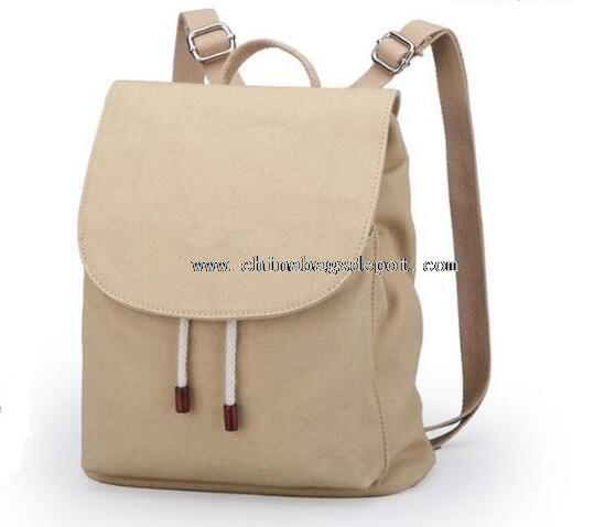 Cotton Drawstring Canvas Backpack