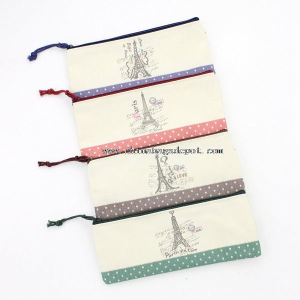 Cotton pencil bag