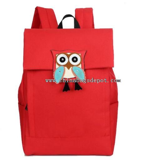 Lucu kanvas sekolah ransel