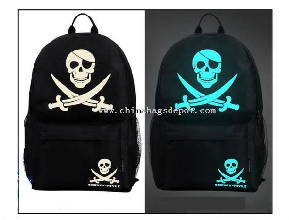 Cute Skull Comic Pattern Backpack