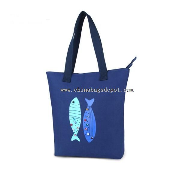 Dark blue shopping bags