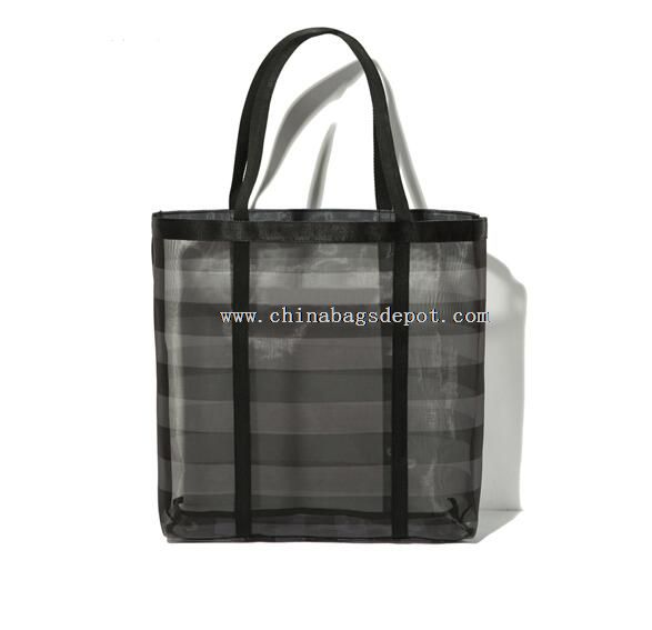 eco-friendly clear satin tote bag