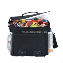 30 cans insulated lunch cooler bag with speaker images