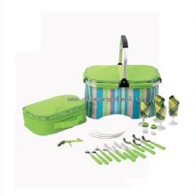 folding picnic bag set for 4 person images