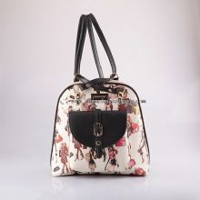 Front pocket cool girl printed backpack images