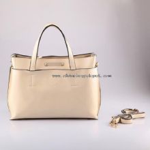 Leather Women Tote Bag with Long Shoulder Strap images