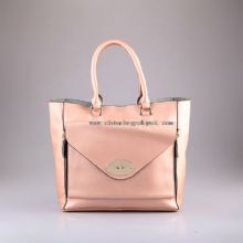 Office ladies genuine leather tote bag images