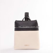 PU color block backpack images