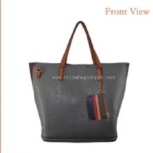 PU Shopping Bag with Pouch images