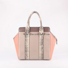 PU synthetic snake skin handbag supplier images