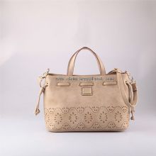 Semi PU laser drawstring satchel bag images