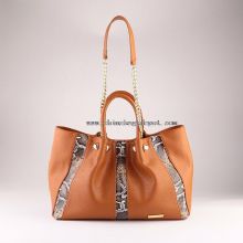 Snake skin PU casual style handbags images